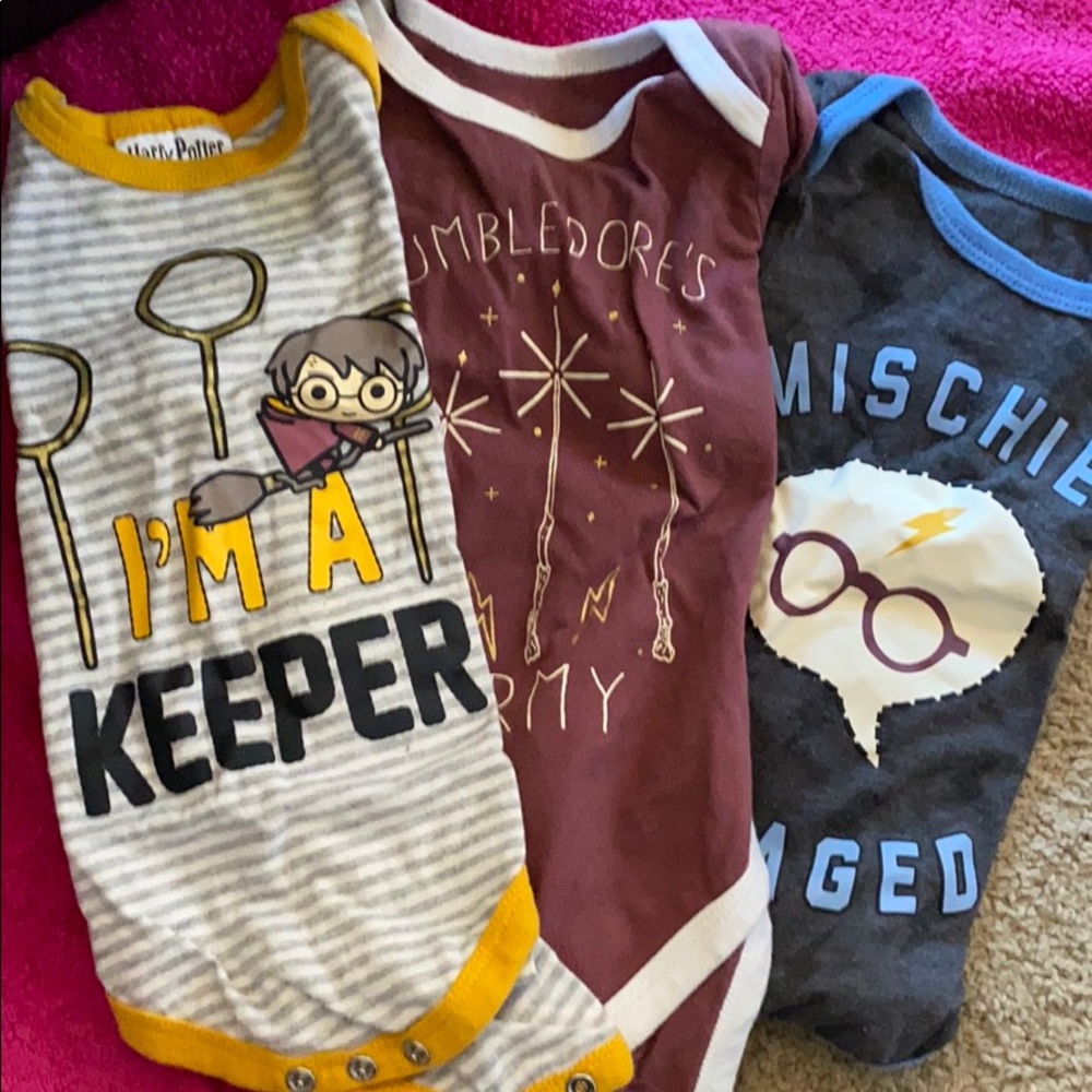 Harry potter long sleeve onesies